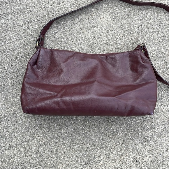 Vintage Etienne Aigner Oxblood Cranberry Shoulder bag 80s Granny Classic Mature - Picture 5 of 5